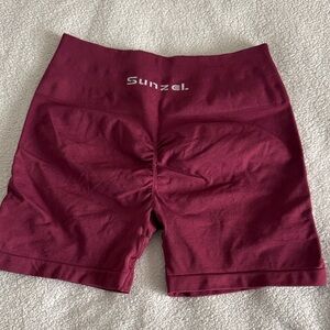 Sunzel Women's Maroon Bike Shorts